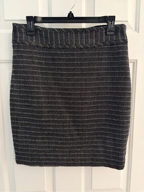 Tailored Limited Black and White Pencil Skirt - Women's